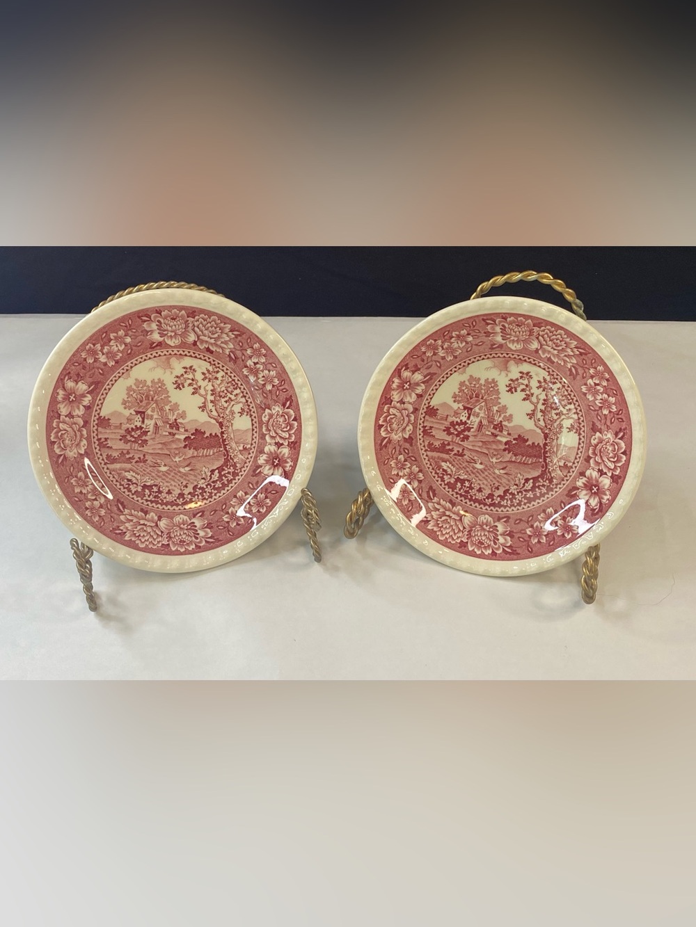 Villeroy & Boch SAAR Rusticana Berry Fruit Bowl Set Red Mettlach Germany
